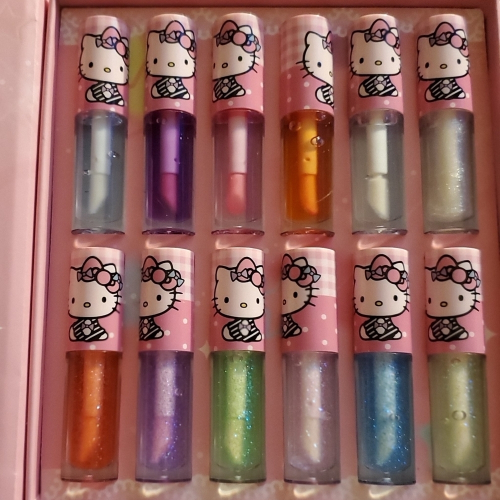 Hello Kitty Pink Lip Gloss Set - Picture 2 of 5